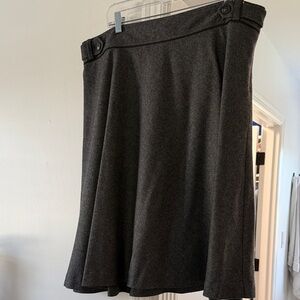Gray Wool Women's Skirt